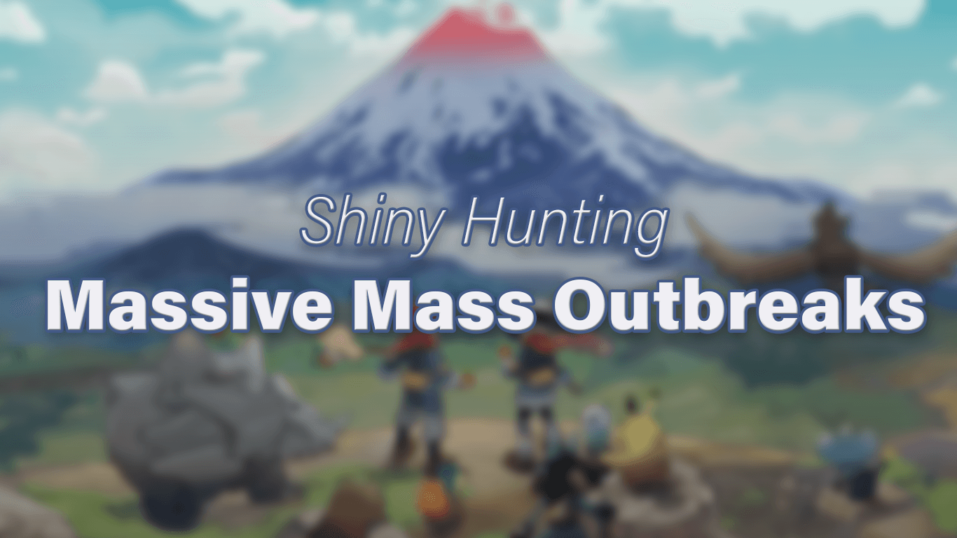 Shiny Hunting Massive Mass Outbreaks in Pokémon Legends Arceus