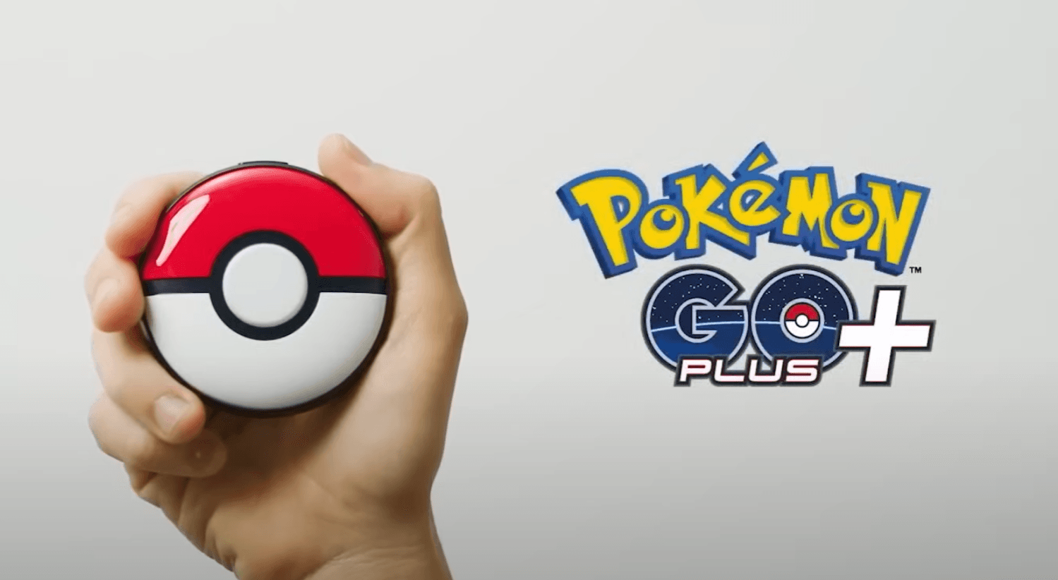 The Pokémon GO plus plus item with the new logo next to it