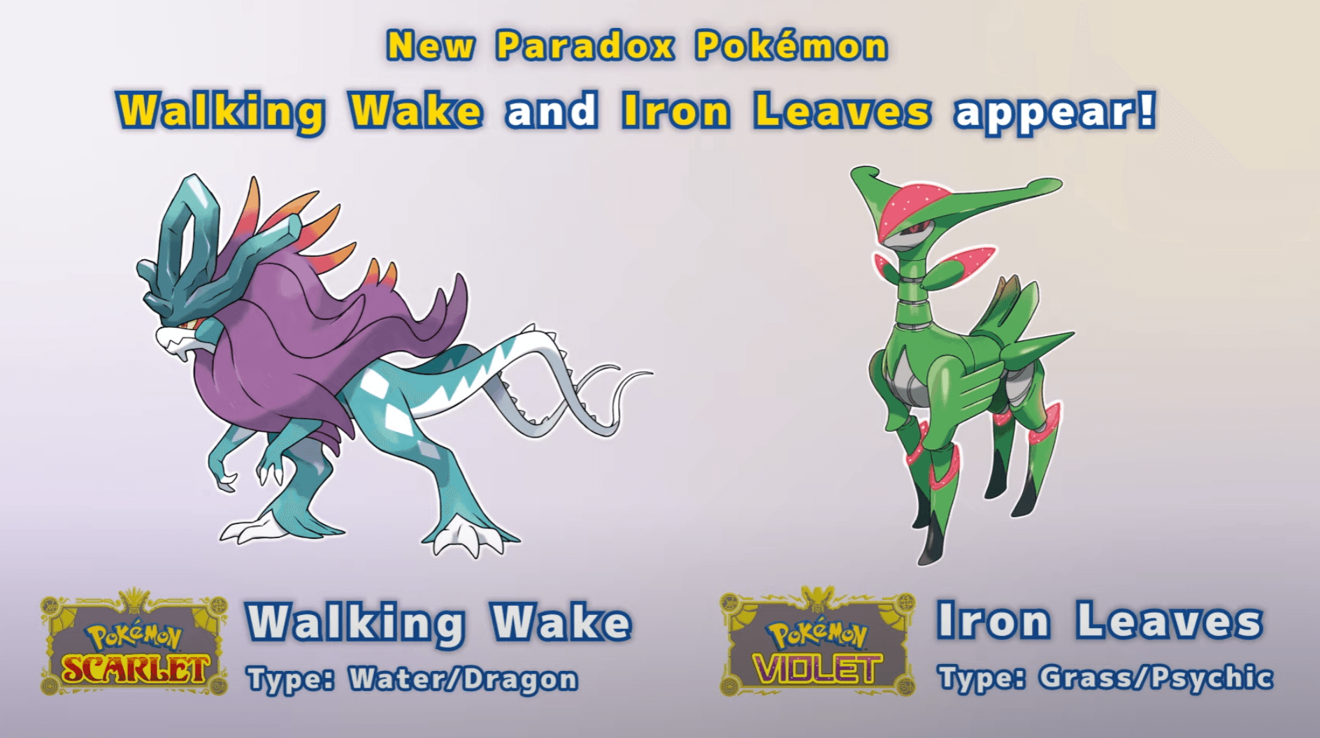 New Paradox Pokemon: Walking Wake and Iron Leaves! 